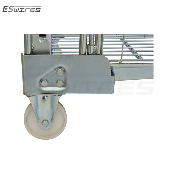caged trolley on wheels caster