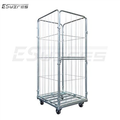 پہیوں پر فولڈنگ لانڈری ٹرالی